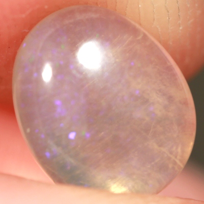 SOLID CRYSTAL OPAL Transparent with a soft purple hue